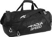Aqua Speed Duurzame Lichtgewicht Sporttas / Zwemtas - Zwart - Maat L (55x26x30 cm) - 42L - Hoogwaardig Polyester