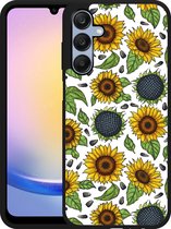 Cazy Hardcase Hoesje geschikt voor Samsung Galaxy A25 Sunflowers