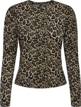 ONLY ONLGLENDA L/S AOP PUFF TOP CC JRS Dames Top - Maat S