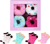 SOXO Dames Donut Sokken Set - 4 Paar - Maat 35-40