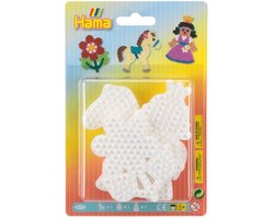 Hama - Strijkkralengrondplaat - 3 stuks - Pony, Bloem, Prinses