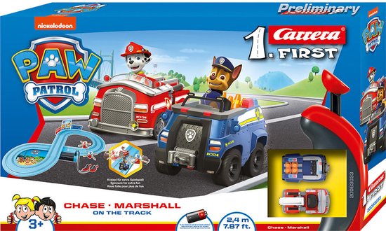 Carrera First PAW Patrol On the Track - Racebaan 2,4 m - Carrera