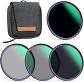 K&F Concept - Camera Lens Filter Kit - 77mm - ND4, ND8, ND64, ND1000 - Inclusief Filtertas (Nano-X Serie)