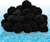 1400g Filterballen Wasbare filterballen voor zwembad, filterpomp - zwart