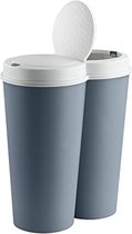 Afvalbak 50 liter - Afvalemmer 50 liter - 28 x 50 x 53 cm - Blauw