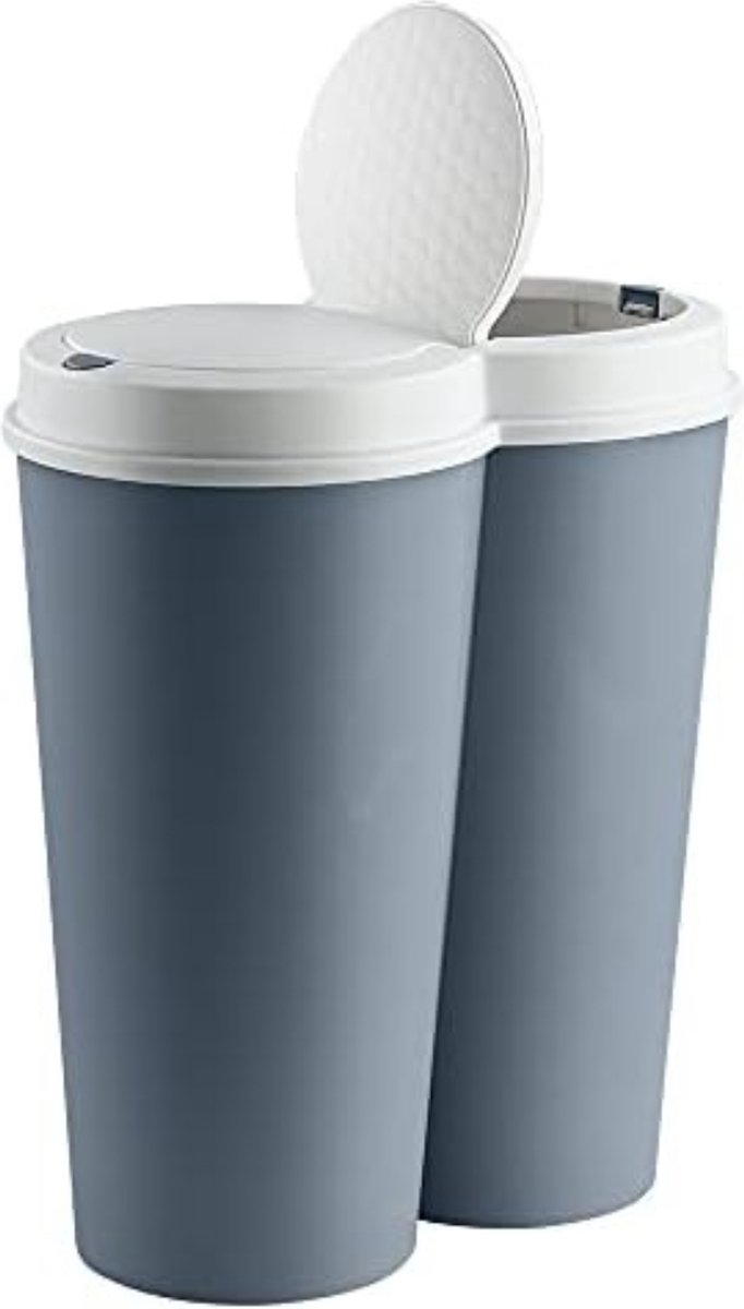 Goedkoopste Afvalbak 50 liter - Afvalemmer 50 liter - 28 x 50 x 53 cm - Blauw