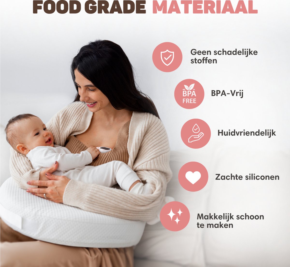Vulpes Goods® BabyCare - Handsfree Borstkolf - Elektrische Draadloze Borstkolf - Draagbaar – Elektrische Kolf - Incl. 30 Moedermelkbewaarzakjes, Borstvoeding informatie, Reistas & Borstschildverkleiners thumbnail 6