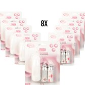 Ultra Fresh - Fresh Rose Breeze - Désodorisant - 8 x 12 ml - 16 recharges avec support Recharge - Salle de bain - WC - Pack économique