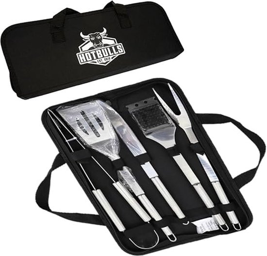 MFEI BBQ Barbecue-gereedschapsset, Completo Barbecue-gereedschapsset Bestaande Uit Outdoor-accessoirekit In De Store Case - Vaderdagcadeaus