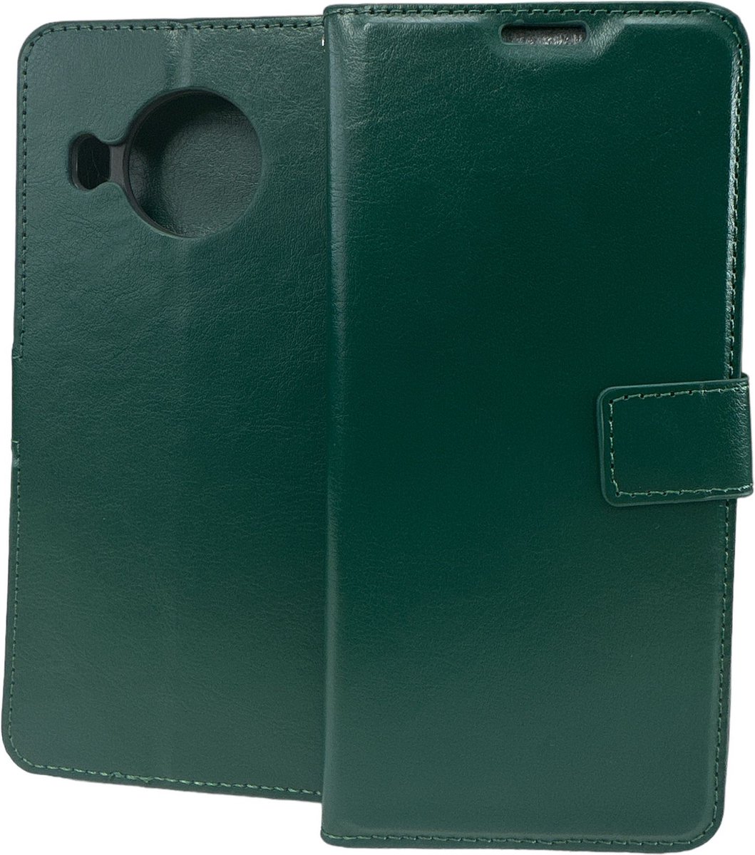 Portemonnee Book Case Hoesje Geschikt voor: Nokia X10 / X20 - Groen
