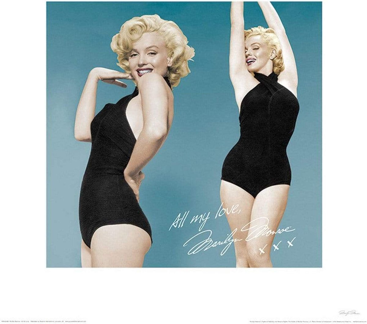 Pyramid Kunstdruk Marilyn Monroe - All My Love 40x40cm Divers