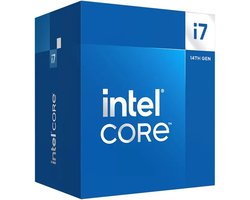 Intel Core i7 14700F Boxed - Desktop processor - CPU - 20 core - 2,1GHz-5,4GHz - Socket 1700 - Inclusief koeler