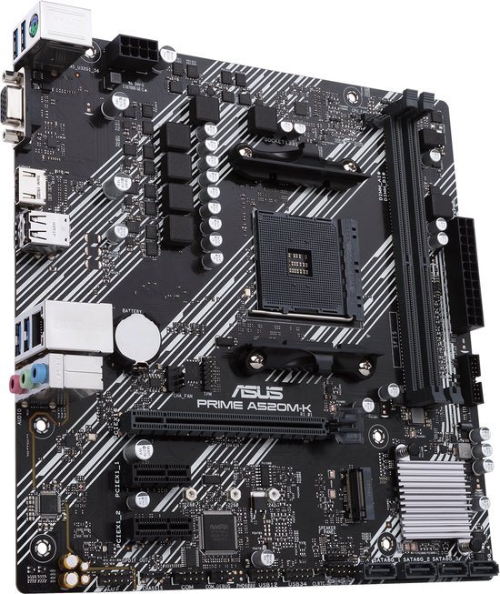 Asus PRIME A520M-K Moederbord Socket AMD AM4 Vormfactor Micro-ATX