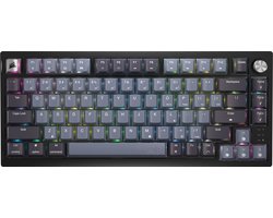 Corsair K65 Plus Draadloze Mechanische Keyboard - Corsair MX Red - RGB - US Qwerty - Zwart/Grijs