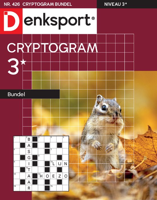 Denksport Puzzelboek Cryptogrammen 3* bundel, editie 426