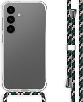 iMoshion Hoesje Geschikt voor Samsung Galaxy S24 Hoesje Met Koord - iMoshion Backcover met koord - Groen