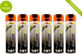Colormark Ecomarker krijtspray - oranje - 6 stuks - voor tijdelijke markeringen - 500 ml