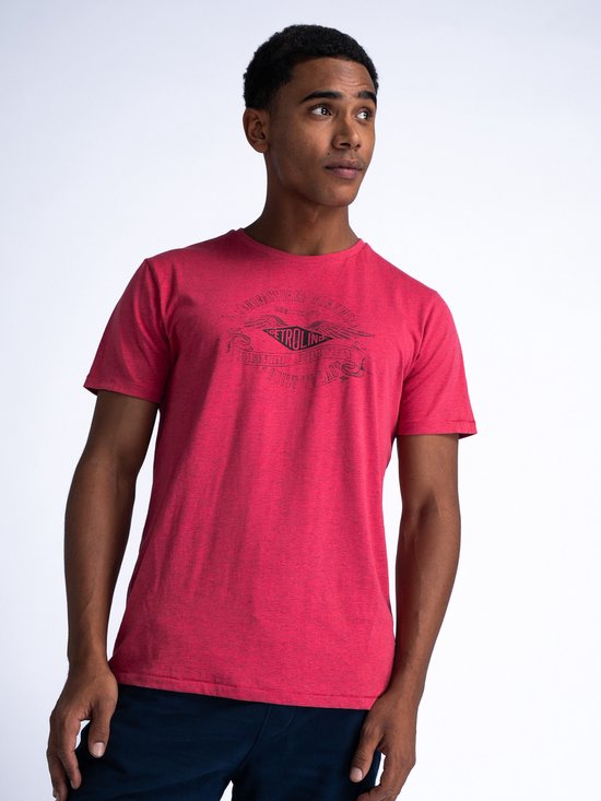 Petrol Industries - T-shirt Artwork pour hommes Tranquil - Rouge - Taille L