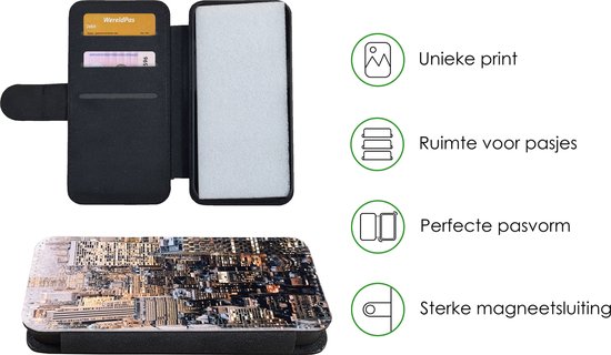 Étui pour téléphone Bookcase iPhone SE 2020 - New York - NYC - Amérique - Avec compartiments - Étui portefeuille avec fermeture magnétique