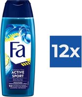 Fa Douchegel Unisex - Sport 250 ml - Voordeelverpakking 12 stuks