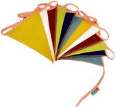 Mini-vlaggenlijn Multicolor | 2,5 meter | stoffen vlaggetjes | duurzaam & handgemaakt