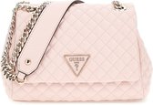 Guess Rianee Quilted Dames Schoudertas - Pale Pink - One Size