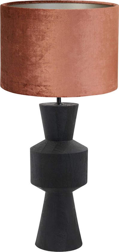 Light and Living tafellamp - rood - hout - SS106311