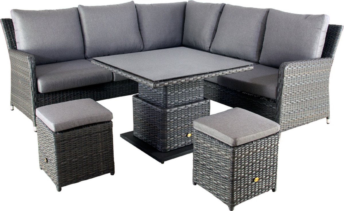 Loungeset Ridgecrest Midnight Grey Oosterik Home
