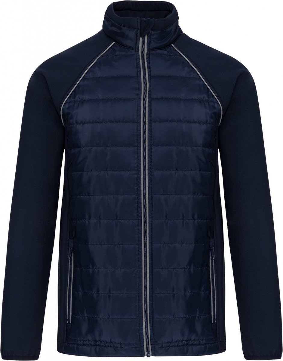 WK. Designed To Work Jas Day To Day in twee stoffen unisex WK6147 - Navy / Silver - 3XL