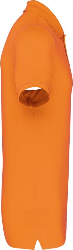 Polo Heren 4XL WK. Designed To Work Kraag met knopen Korte mouw Orange 65% Polyester, 35% Katoen