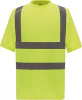 T-shirt Unisex 3XL Yoko Ronde hals Korte mouw Hi Vis Yellow 100% Polyester