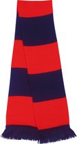 Sjaal / Stola / Nekwarmer Unisex One Size Result Navy / Red 100% Acryl
