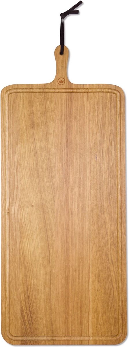 Dutchdeluxes - Luxe - Eikenhout - Rechthoek - Broodplank - Snijplank - Serveerplank - XL - 70x34 cm - Bruin
