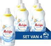 4x Robijn Klein & Krachtig Wasmiddel Stralend Wit 34 Wasbeurten 1,19 liter