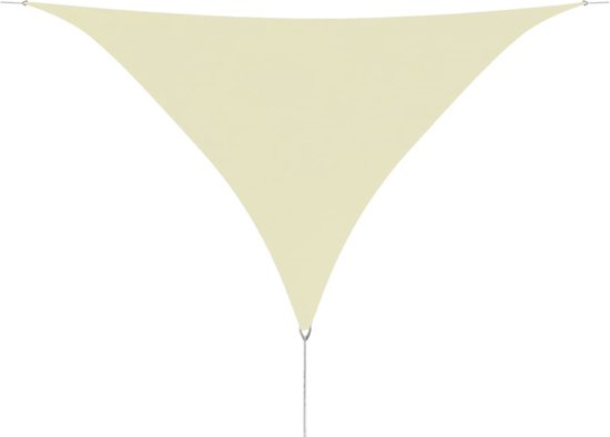 vidaXL-Zonnescherm-driehoekig-3,6x3,6x3,6-m-oxford-stof-crèmewit