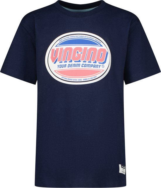 Vingino T-shirt-Hon Jongens T-shirt - Dark Blue - Maat 116