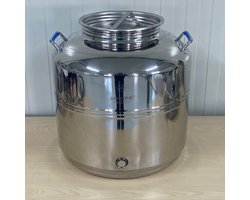 Sansone Olijfolievat 50 liter (RvS) met Kraan - Olijfolie - Olijfolievat - Sansone