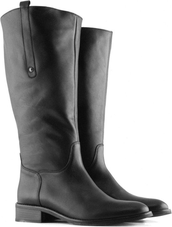 Bottes femmes pour femme Mila à mollet large en Zwart Circonférence du mollet 44 cm, pointure 41