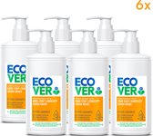 Ecover Handzeep Voordeelverpakking 6 x 250 ml - Ecologisch - Citrus & Oranjebloesem Geur - Zeeppompje Vrijstaand