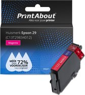 PrintAbout huismerk Inktcartridge 29 (C13T29834012) Magenta geschikt voor Epson