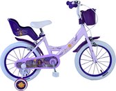 Vélo enfant Disney Wish - Filles - 16 pouces - Violet - Deux freins à main