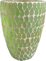 Vaas mozaïek mint LeJoy Design - groene mozaïek - lichtgroen - home decoration - vase - bloemenvaasje