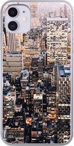 Geschikt voor iPhone 11 hoesje - New York - NYC - Amerika - Siliconen Telefoonhoesje