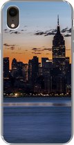 Geschikt voor iPhone XR hoesje - New York - Skyline - Amerika - Siliconen Telefoonhoesje