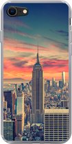 Geschikt voor iPhone 7 hoesje - New York - Manhattan - Empire State Building - Siliconen Telefoonhoesje