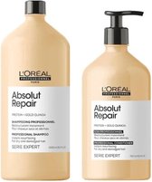 L'Oréal Professionnel SE Absolut Repair Gold Shampoo & Conditioner - 1500ml+750ml