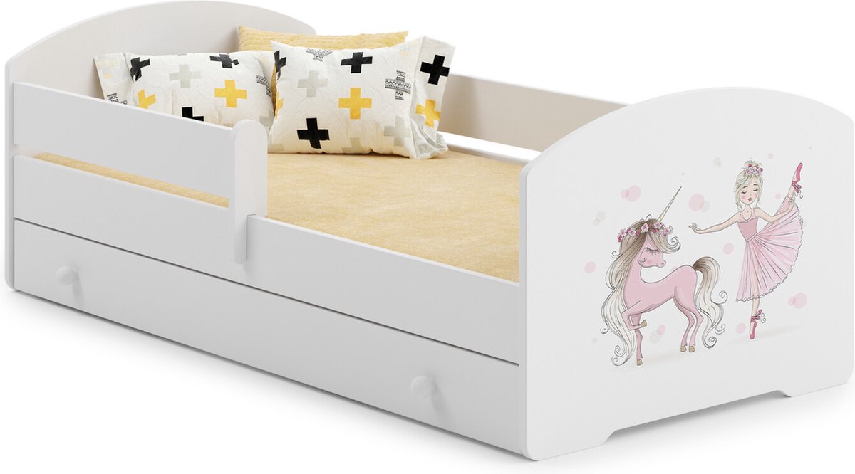 Viking Choice LUK - Peuterbed - 160x80cm - met lade & matras - fee thema wit