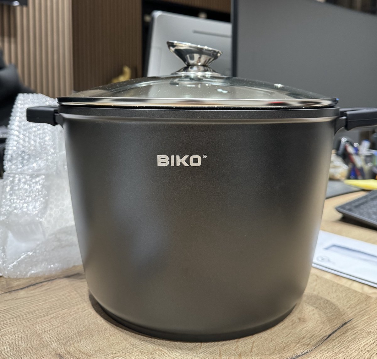 Valira Hoge zwarte inductie compatibele braadpan pot, aluminium, ø 20cm