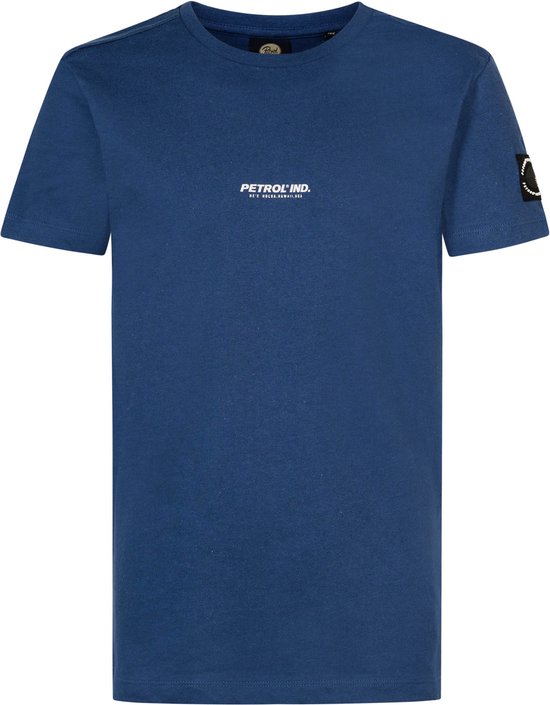 Petrol Industries - Jongens Logo T-shirt Tropicrush - Blauw - Maat 140
