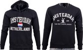 Hitman - 2-Pack - 1 x Hoodie en 1 x Sweater - Katoen - Holland Souvenirs - Amsterdam Souvenirs - Zwart - Maat S